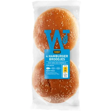 Jumbo - Hamburger Broodjes - 4 Stuks