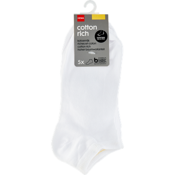 HEMA Dames Enkelsokken met Katoen Maat 39-42 5 Stuks