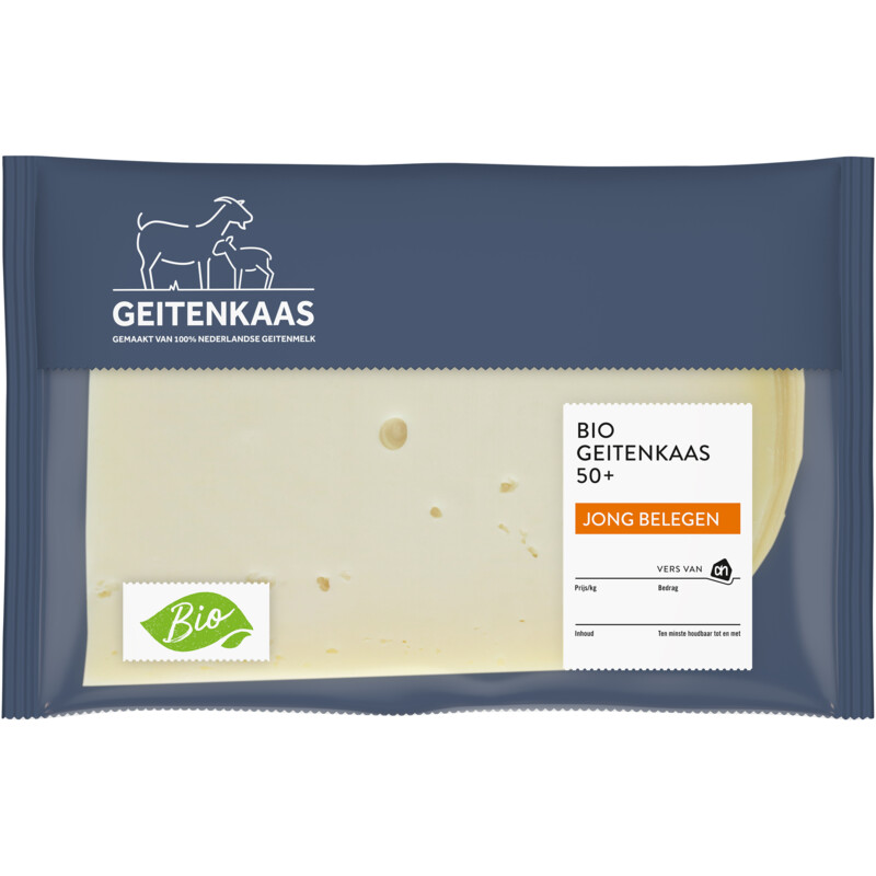 AH Biologisch Geitenkaas jong belegen 50+ plakken