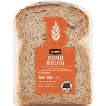 Jumbo - Rond Bruin -  Half