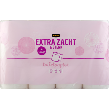 Jumbo Extra Zacht & Sterk 4-Laags Toiletpapier 12 Stuks