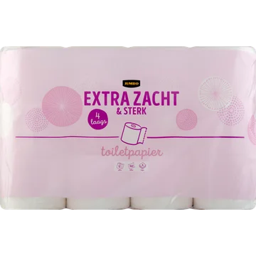 Jumbo Extra Zacht & Sterk 4-Laags Toiletpapier 12 Stuks