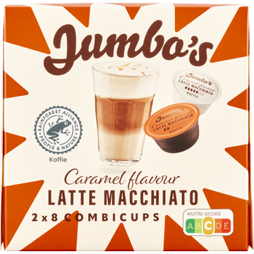 Jumbo's Latte Macchiato Caramel Dolce Gusto Compatible Koffiecups 16 Stuks