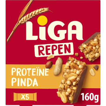 LiGA  Proteïne Reep Pinda (5 x 32g) 160g