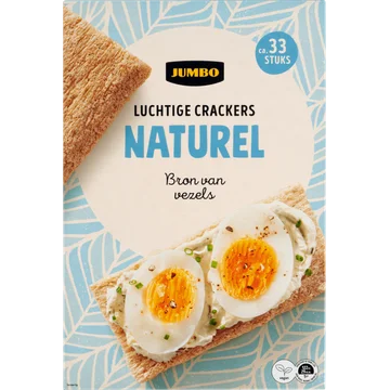 Jumbo Luchtige Crackers Naturel 33 Stuks