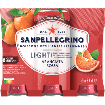 Sanpellegrino Limonade Aranciata Rossa Light 6 x 330 ml