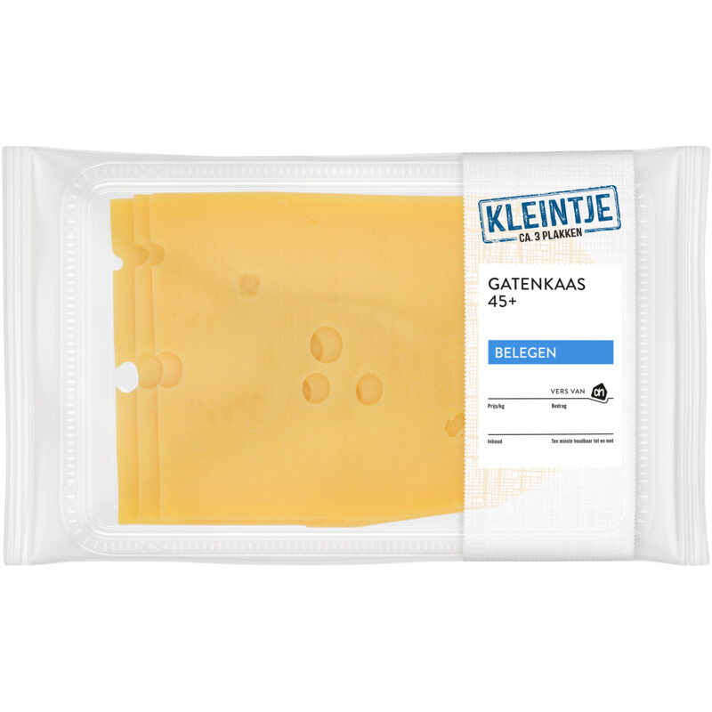 AH Kleintje gatenkaas belegen 45+ plakken