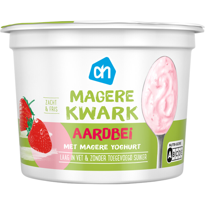 AH Magere kwark met magere yoghurt aardbei