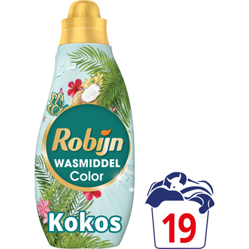 Robijn Klein & Krachtig Collections Vloeibaar Wasmiddel Color Kokos 19 wasbeurten