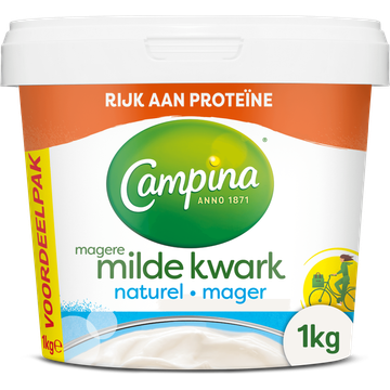 Campina Magere milde kwark naturel voordeelpak