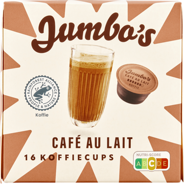 Jumbo's Café au Lait Dolce Gusto Compatible Koffiecups 16 Stuks