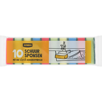 Jumbo Schuursponsen 10 Stuks