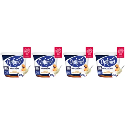 Optimel Proteine yoghurt perzik passievrcht 4pck