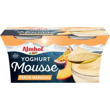 Almhof Yoghurt mousse perzik maracuja