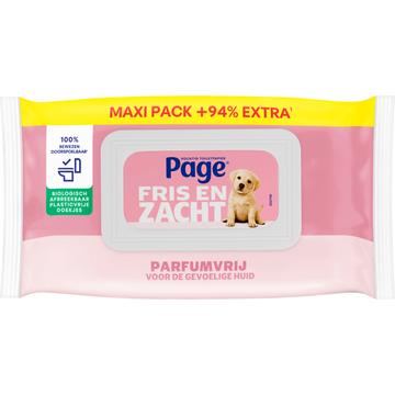 Page Vochtig Toiletpapier Sensitive Maxi