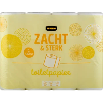 Jumbo Zacht & Sterk Toiletpapier 2-Laags 24 Stuks