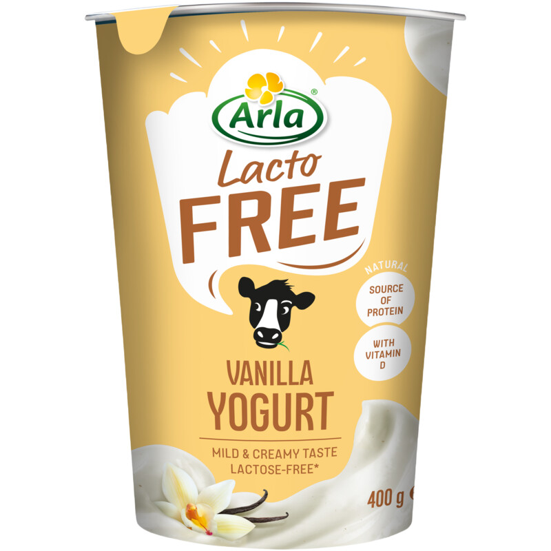 Arla Lactofree vanille halfvolle yoghurt