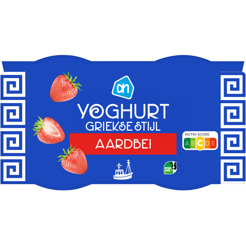 AH Yoghurt Griekse stijl aardbei