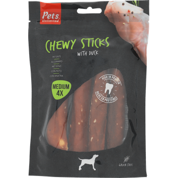 Rosewood Chewy Sticks Eend, 4 Stuks