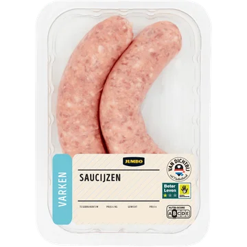 Jumbo Varken Saucijs 2 Stuks