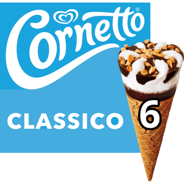 Ola IJs Cornetto Classico 6 Stuks 6 x 90ml