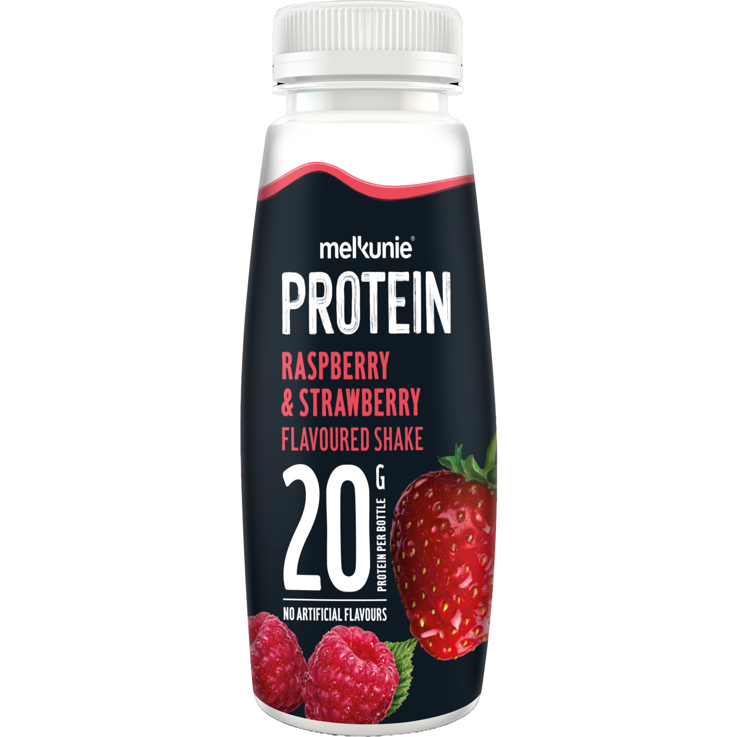 Melkunie Protein aardbei & framboos shake