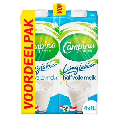 Campina Langlekker halfvolle melk voordeelpak