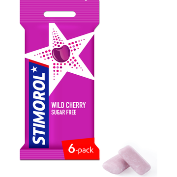 Stimorol Wild Cherry Flavour Sugar Free 6 x 14 g