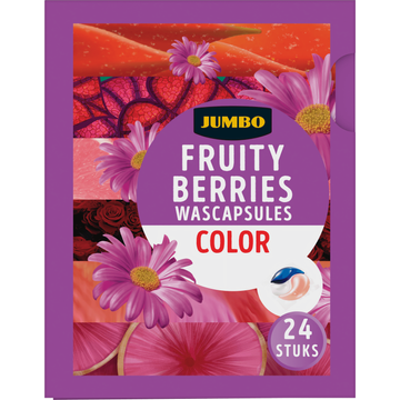 Jumbo Wascapsules Kleur Fruity Berries 24 Wasbeurten