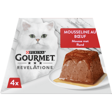 Gourmet Revelations Mousse Kattenvoer nat met Rund