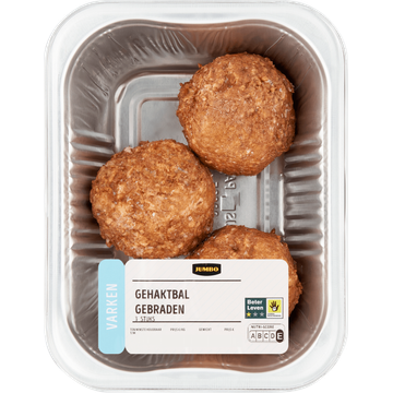 Jumbo Gehaktbal Gebraden Varken 3 Stuks