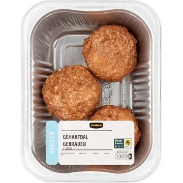 Jumbo Gehaktbal Gebraden Varken 3 Stuks
