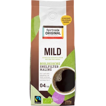 Fairtrade Original Mild Biologische Snelfiltermaling 250 g