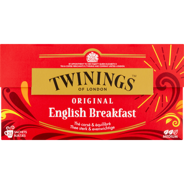 Twinings of London Original English Breakfast 25 Stuks