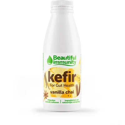 Beautiful Immunity Kefir drink vanilla chai