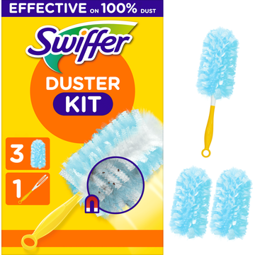 Swiffer Duster Plumeauset (1 Handvat + 3 Navullingen)