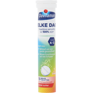 Davitamon Elke Dag bruistabletten, 15 stuks