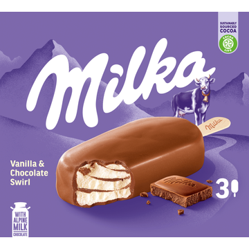 Milka Vanilla & chocolate swirl