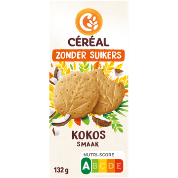 Céréal Zonder Suikers Kokos Smaak 3 x 4 Stuks 132 g