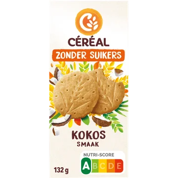 Céréal Zonder Suikers Kokos Smaak 3 x 4 Stuks 132 g