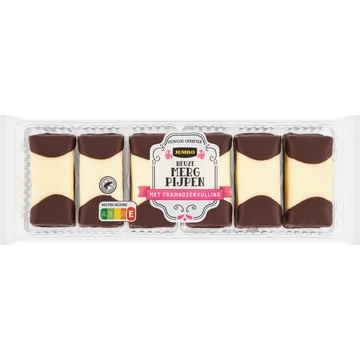 Jumbo Reuze Mergpijpen met Frambozenvulling 350 g