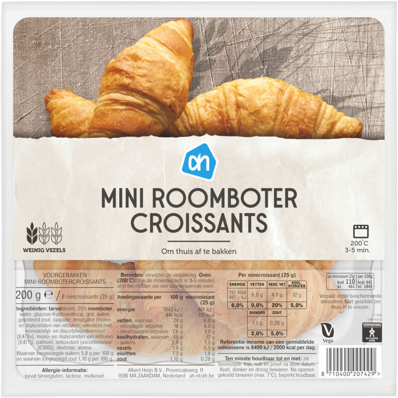 AH Mini roomboter croissants