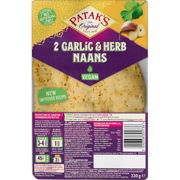 Patak's Naan garlic & coriander