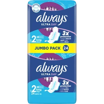 Always Ultra Dag Maandverbanden Long (Maat 2)