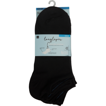 HEMA Herensokken Maat 43/46 Zwart 5 Paar