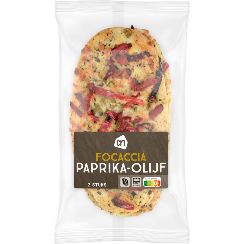 AH Focaccia paprika olijf