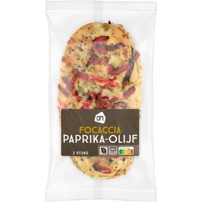 AH Focaccia paprika olijf
