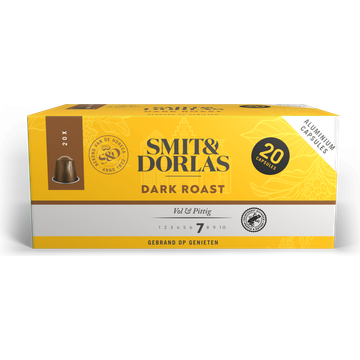 Smit & Dorlas Dark Roast Cups 20 stuks