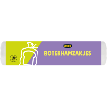 Jumbo Boterhamzakken met Sluitstrips 120 Stuks