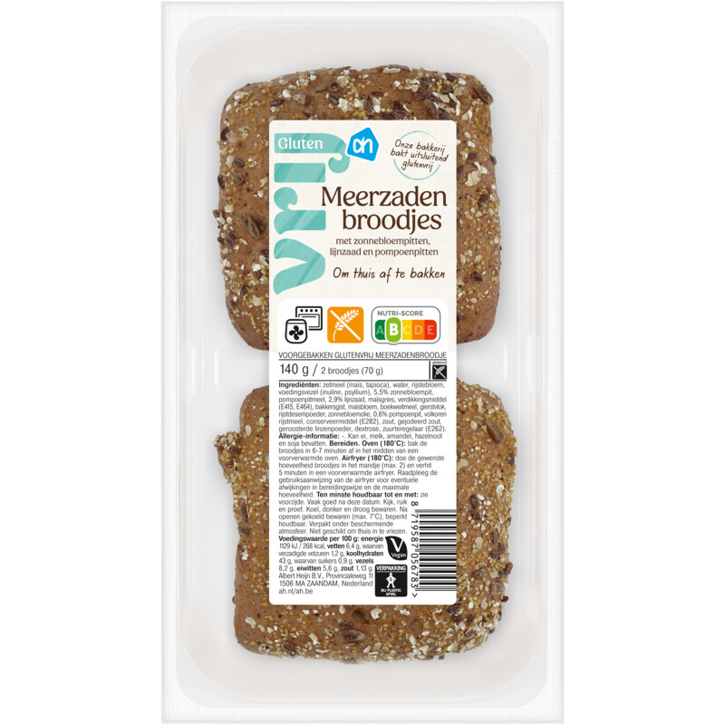 AH Glutenvrij Meerzaden broodjes